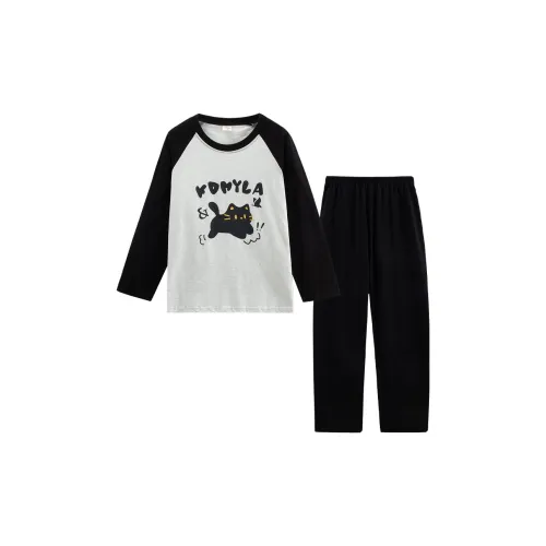 Sleeping Beauty Pajama Set Women's Black