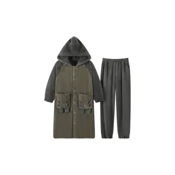 Maultiay Pajama Robe Men's Green