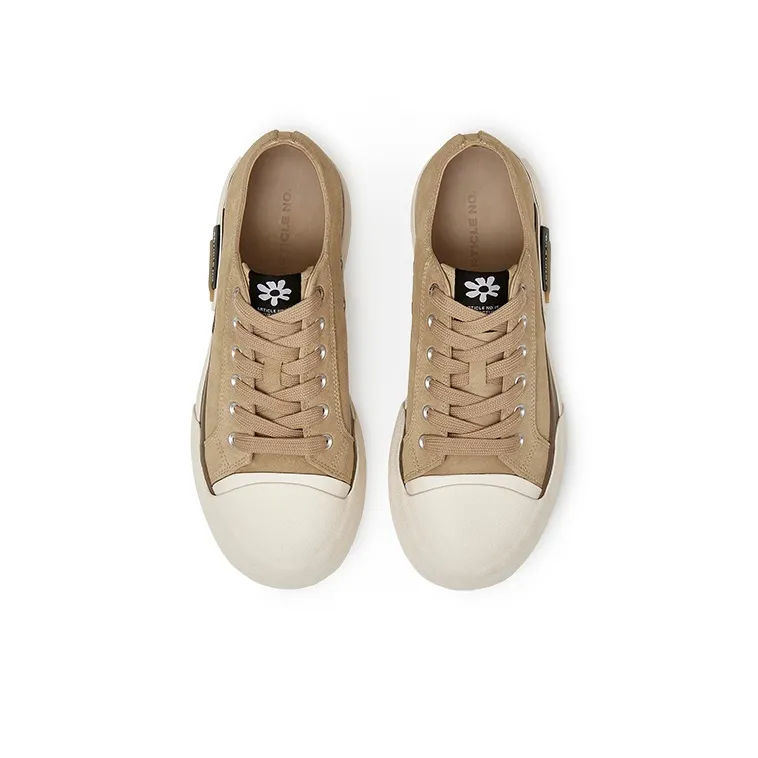 ARTICLE NO. Slip Resistant Low Top Canvas Shoes Unisex Khaki-3