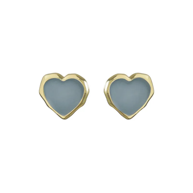NATURALLYJOJO Copper Drips Oil Earrings Women's Red/Blue-7