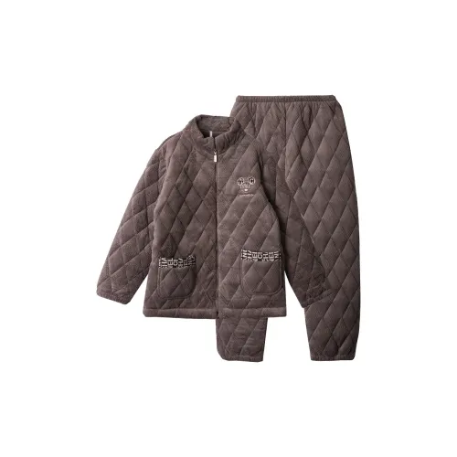 Dorame Pajama Set Men's Gray Coffee