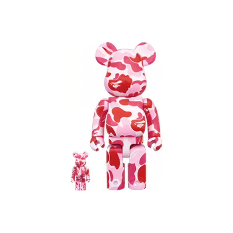 BE@RBRICK X Bape Medicom Toy Abc Camo Chogokin Pink-6