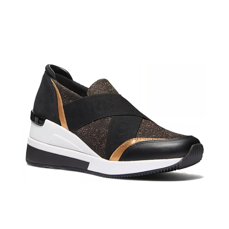 MICHAEL KORS Geena Low-Top Casual Shoes Women's Black-1