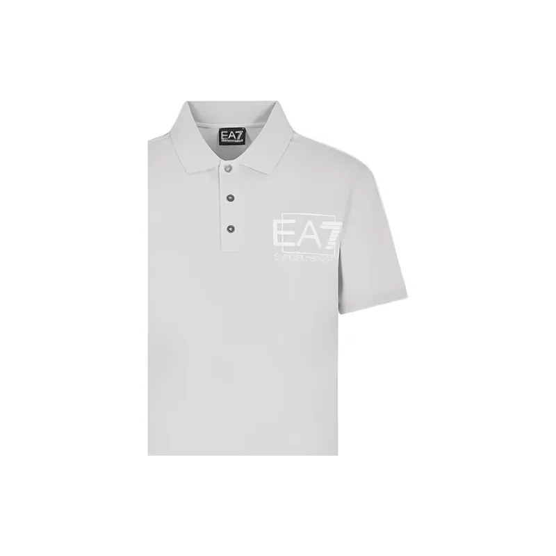 EMPORIO ARMANI SS23 Polo Shirt Men's Oyster Mushroom Gray-4