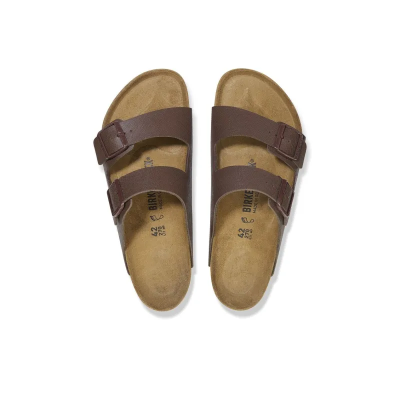 Birkenstock Arizona Series Slip Resistant Slide Slippers Men's Dark Brown Narrow-3