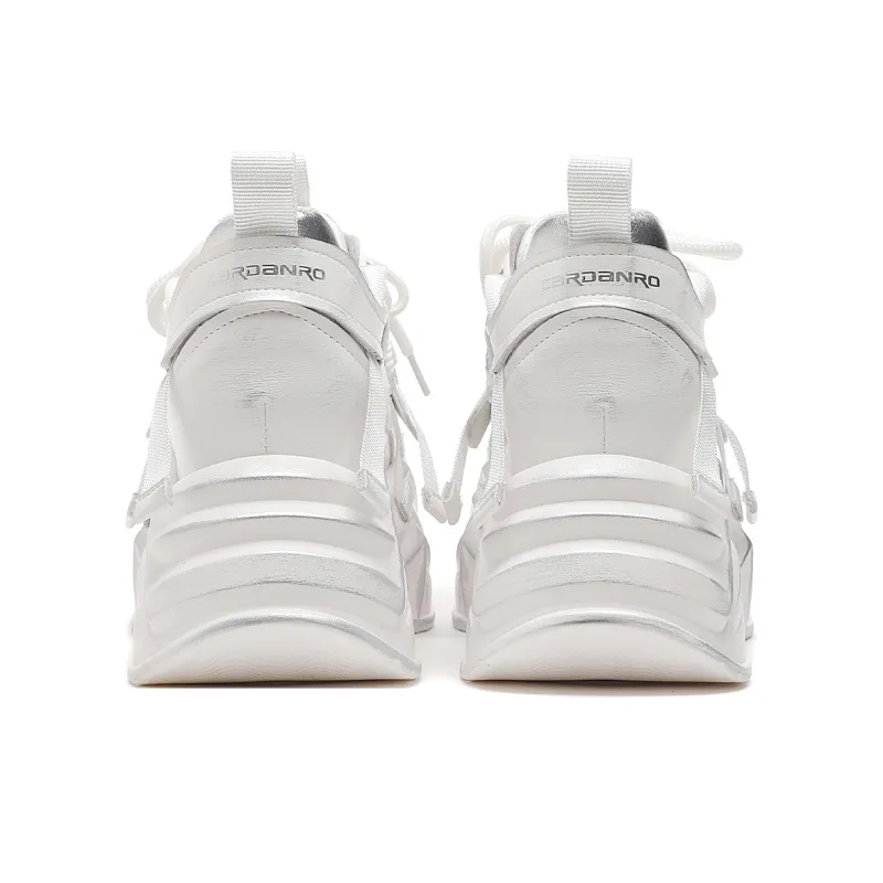 CARDANRO Low-Top Platform Height Increasing 10cm Vintage Chunky Sneakers Women's-18