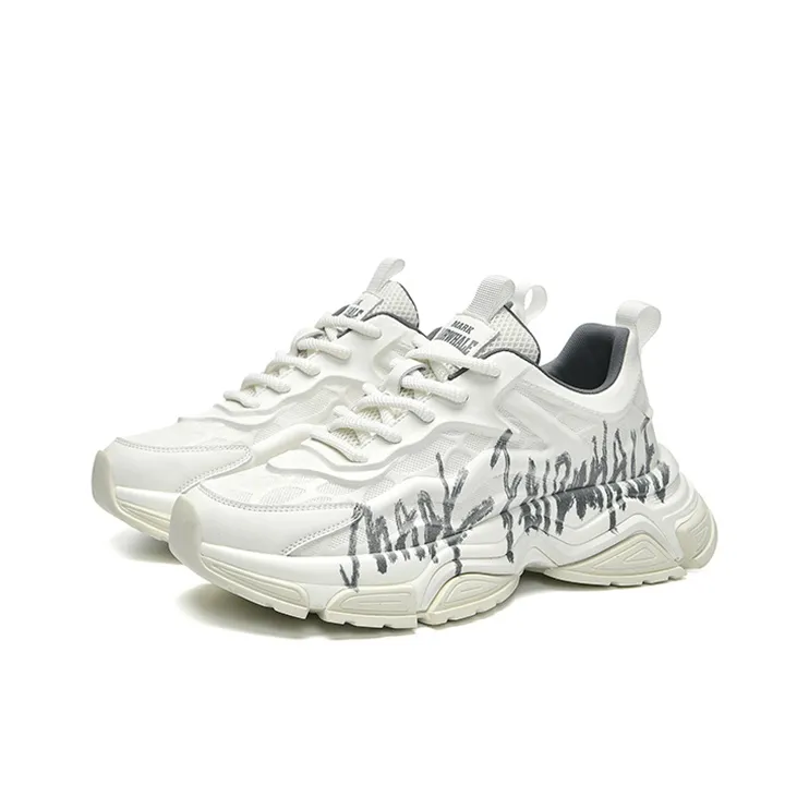 FAIRWHALE Wind Style Collection Coverage Balance Low Top Chunky Sneakers Men's-2