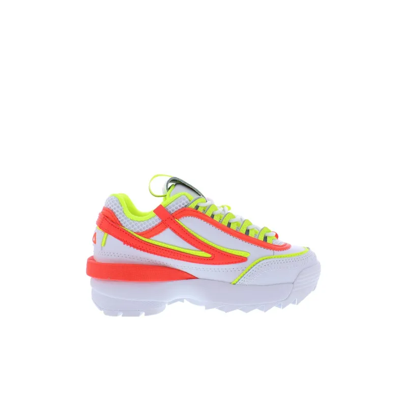FILA KIDS Anti Slip Wear Resistant Low Top Kids Lifestyle Shoes White Orange Kids'-1