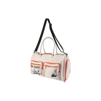 YONEX Badminton Racket Bags 2 Pcs Pack Fashion Casual Multipurpose Strap Ecru Unisex Front Storage Pocket
