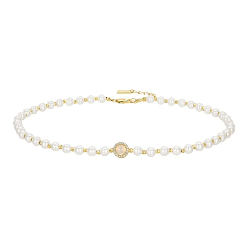 HMZ Faux Pearl Necklaces Women's-0