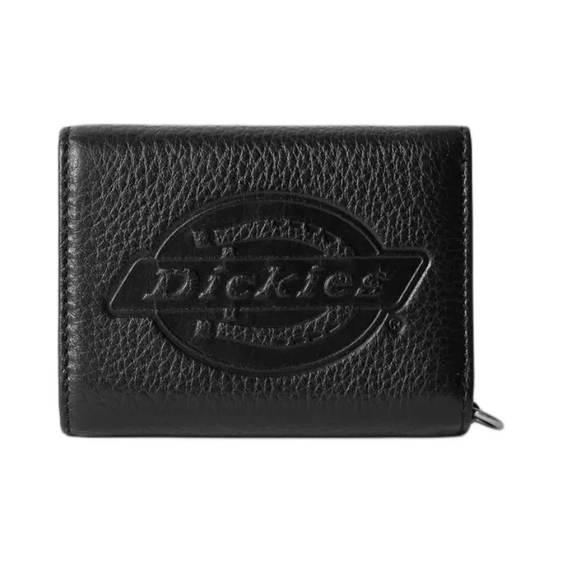 Dickies Cow Leather Wallet Regular Unisex Black-0