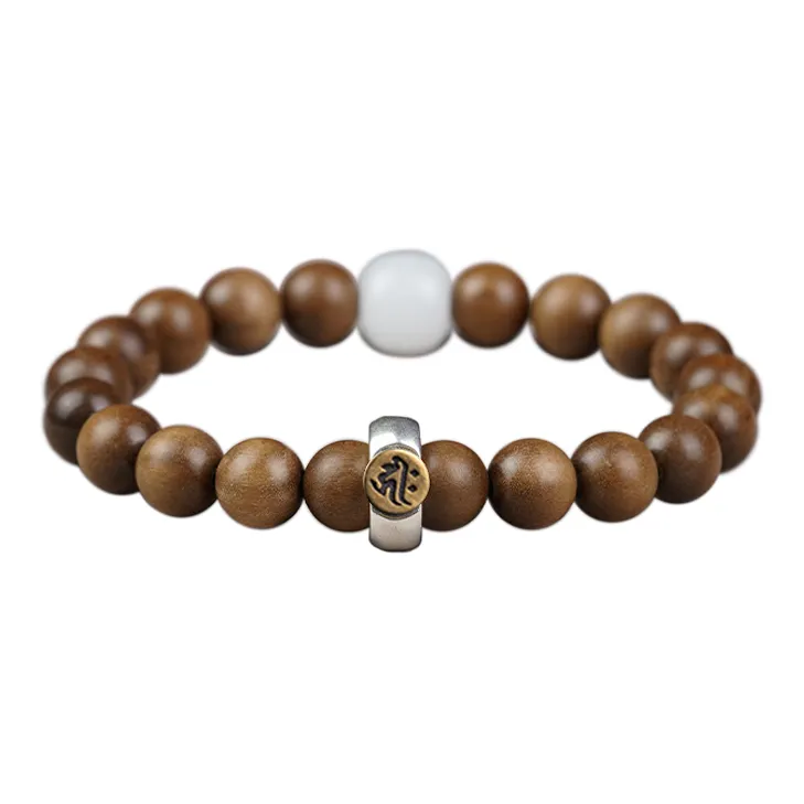 FANGYUANXIAOFU Laoshan Sandalwood Bracelets Unisex-11