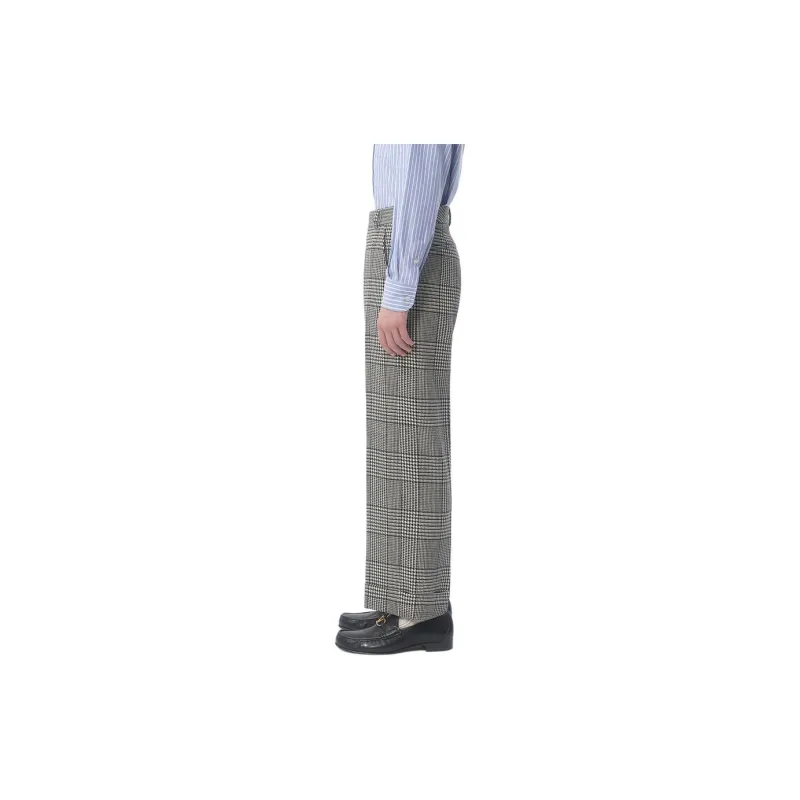 Valentino Garavani Check Detailed Flared Leg Trousers-2