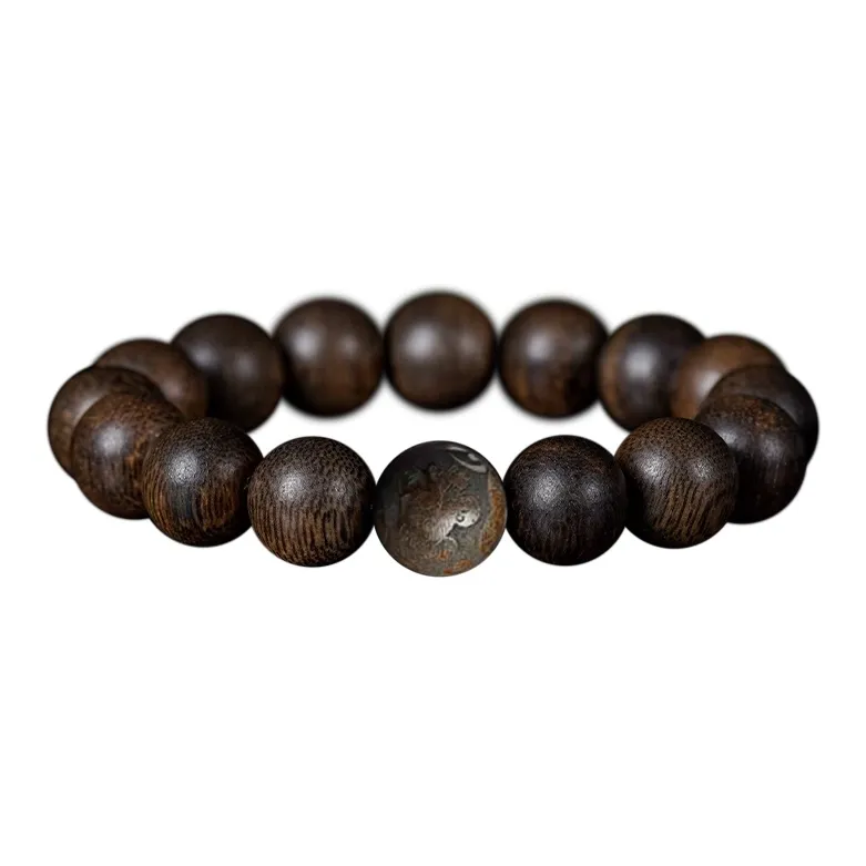 FANGYUANXIAOFU Fragrance Enhancer, Agarwood Bracelets Women's-24
