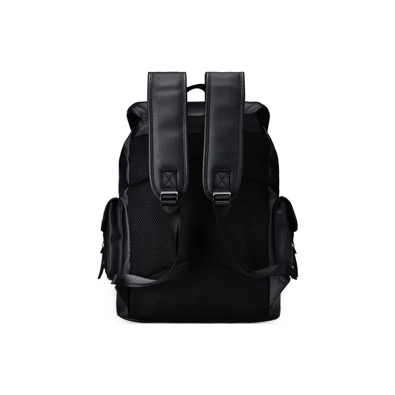 ONRF PVC Backpack Computer Backpack Large Size Unisex Black-3