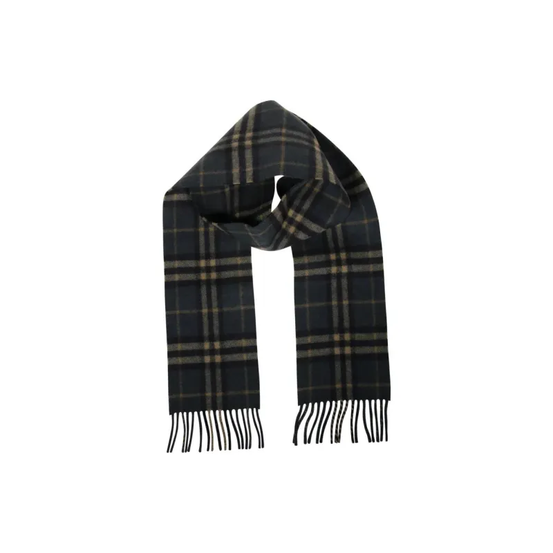 Burberry Narrow Check Fringed Edge Scarf-2
