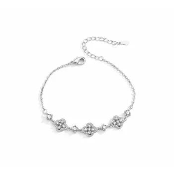 Muyan Alloy Sparkling Four Leaf Clover Bracelet Women's