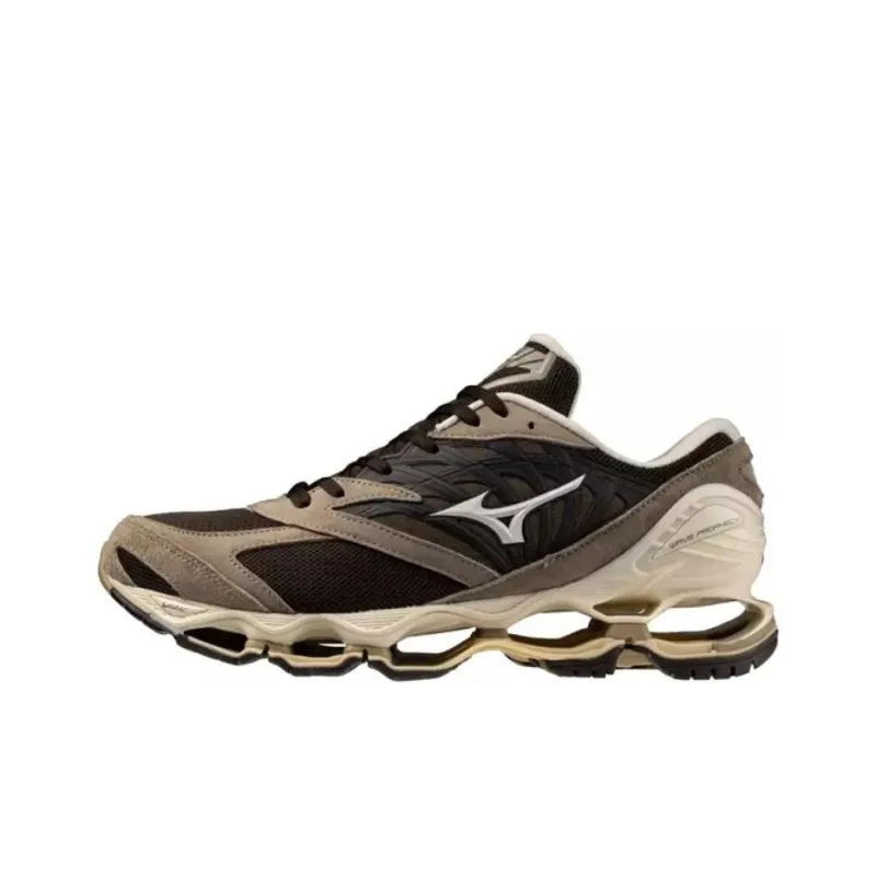 Mizuno Wave Prophecy LS Anti Slip Wear Resistant Low Top Running Shoes Men's Brown-0