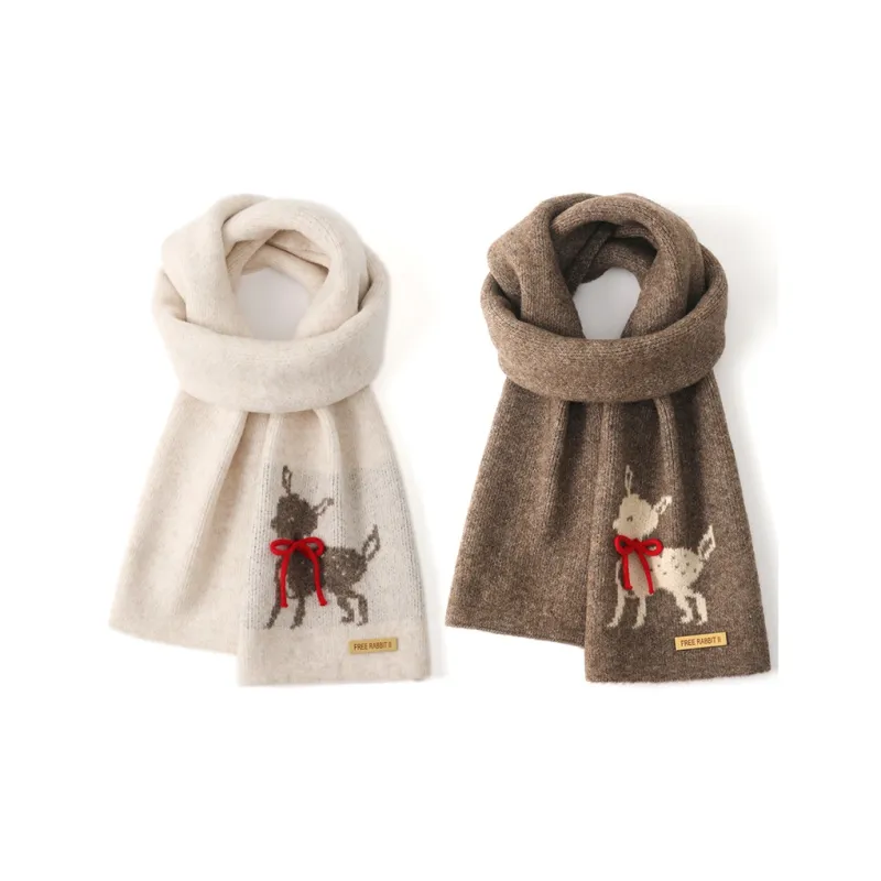 FREE RABBITⅡ Knit Scarves Unisex-10