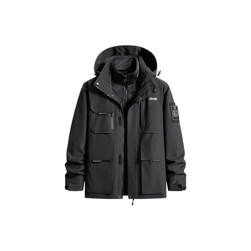 Jeep Wear Resistant Water Resistant Windproof Windbreaker Jacket Unisex-1