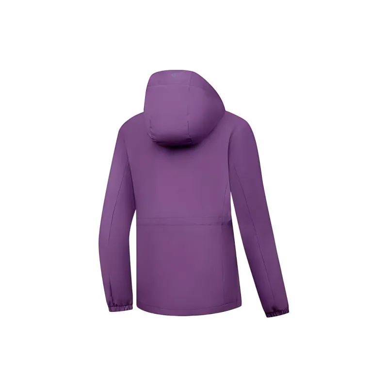 QIAODAN Trench Coat Women's Chrysanthemum Purple-1