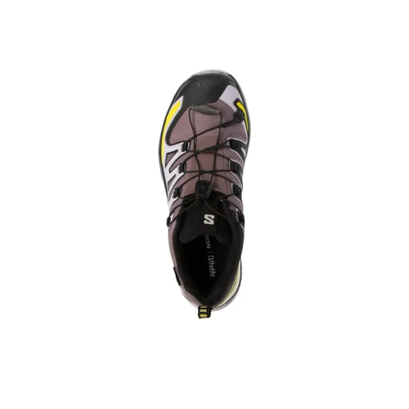 SALOMON XA Pro 3D V9 Slip Resistant Low Top Shoes Women's Gray Yellow-3