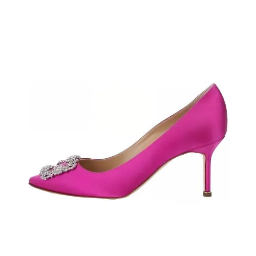 MANOLO BLAHNIK Hangisi 90mm Satin Stiletto Pumps