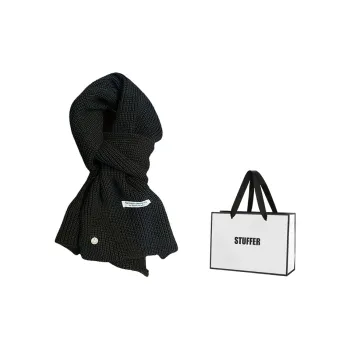 STUFFER 35% Wool Knit Scarves Unisex