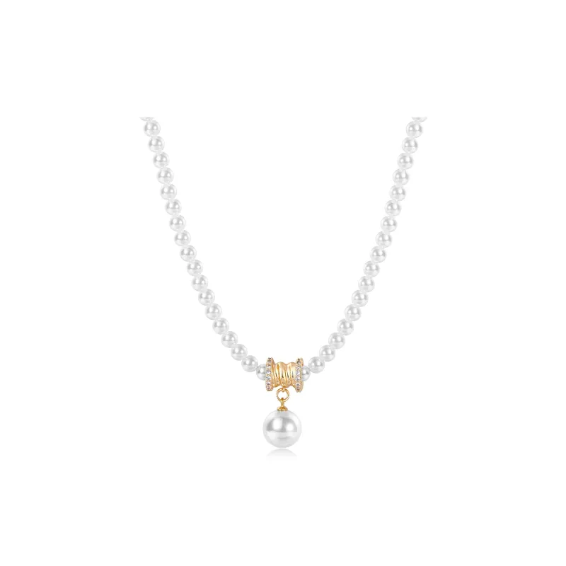 Zeroline Shell Pearl Necklaces Women's-0