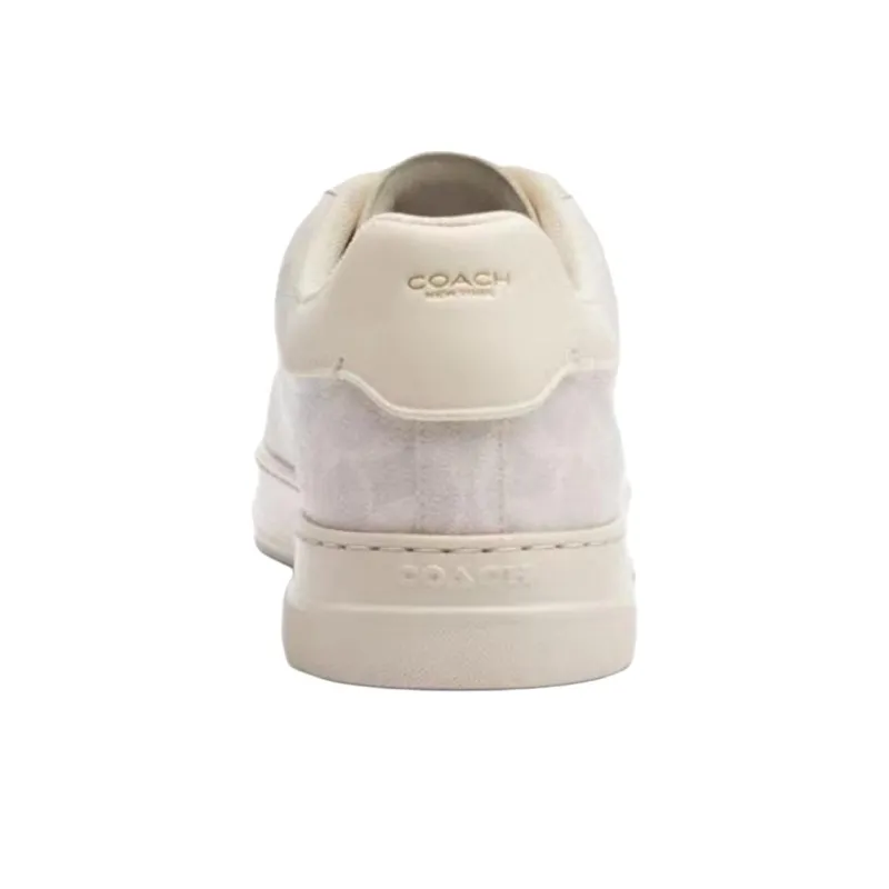 COACH Highline Low Top Skateboard Shoes Men's Glacier White-4