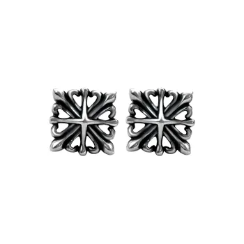 Love 925 Sterling Silver Stud Earrings Men's