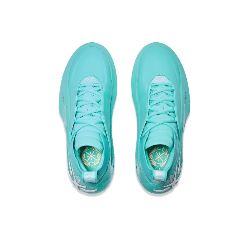 LiNing Wow11 Cushioning Wear-Resistant Lightweight Rebound Low-Top Basketball Shoes Men's Parrot Green-3