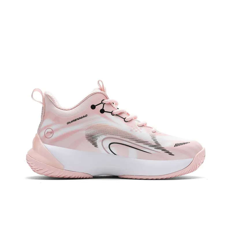 K-bird Cushioned Slip-Resistant Rebound Mid-Top Basketball Shoes Women's-1