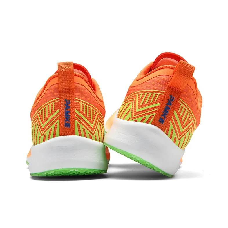 PANKE Slip Resistant, Abrasion Resistant, Rebound Resistant Low Top Carbon Plate Sprint Running Shoes Unisex Orange-3