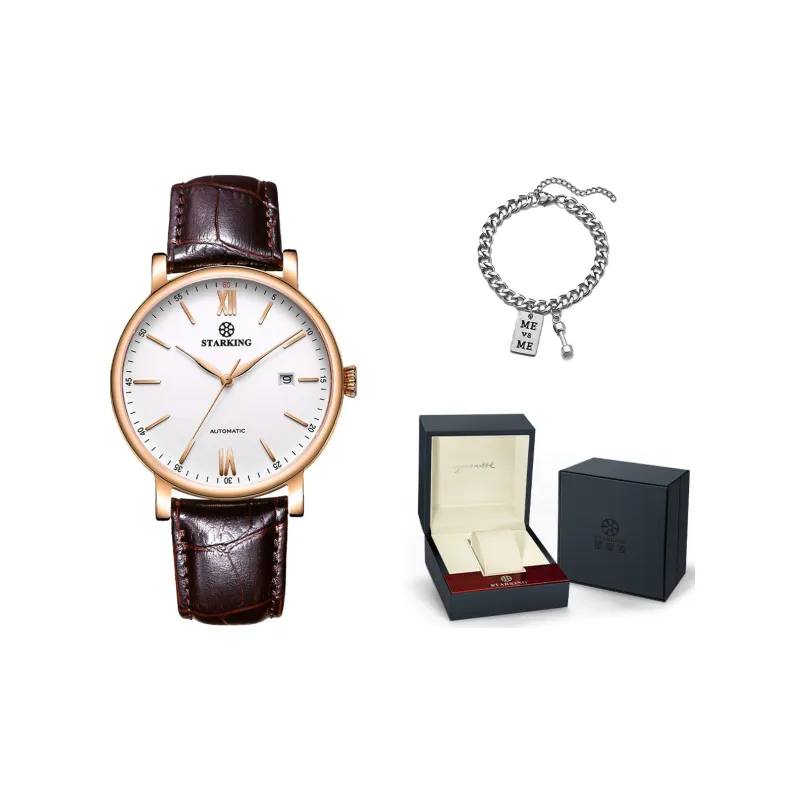 STARKING Automatic Mechanical Movement Watch Men's Watches White Dial-8