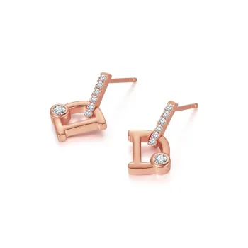 I Do 925 Silver Set With Diamonds Hoop Earrings, Stud Earrings, Earrings, Gift, Confession Women's