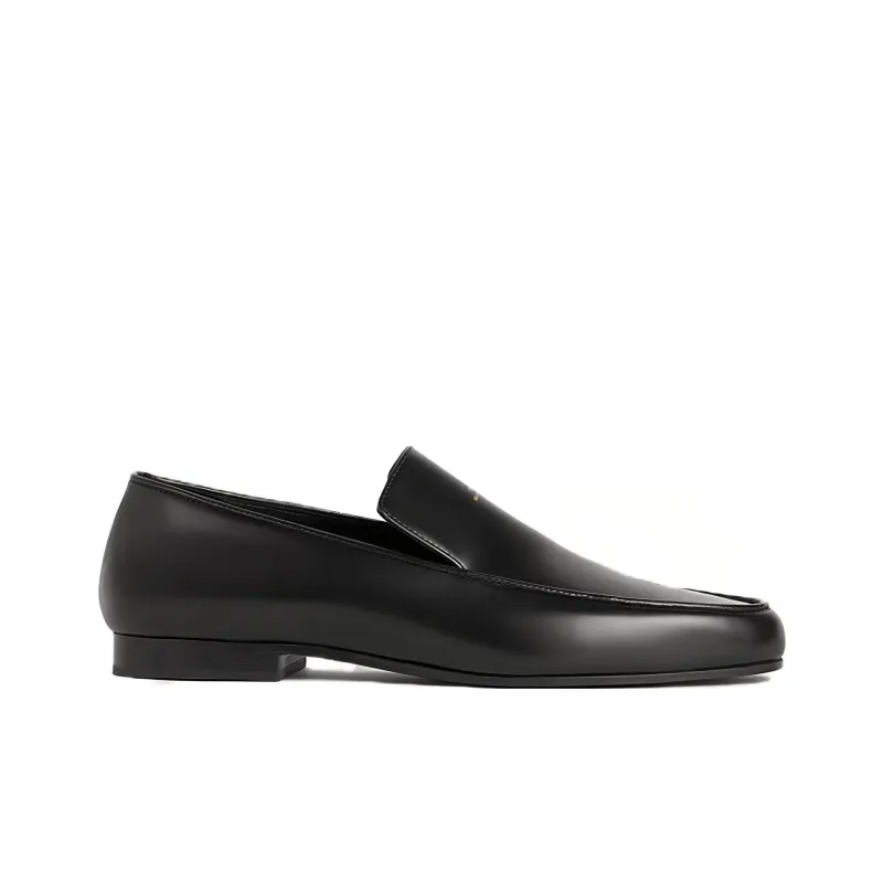 TOTEME Logo-embellished Leather Loafers-1