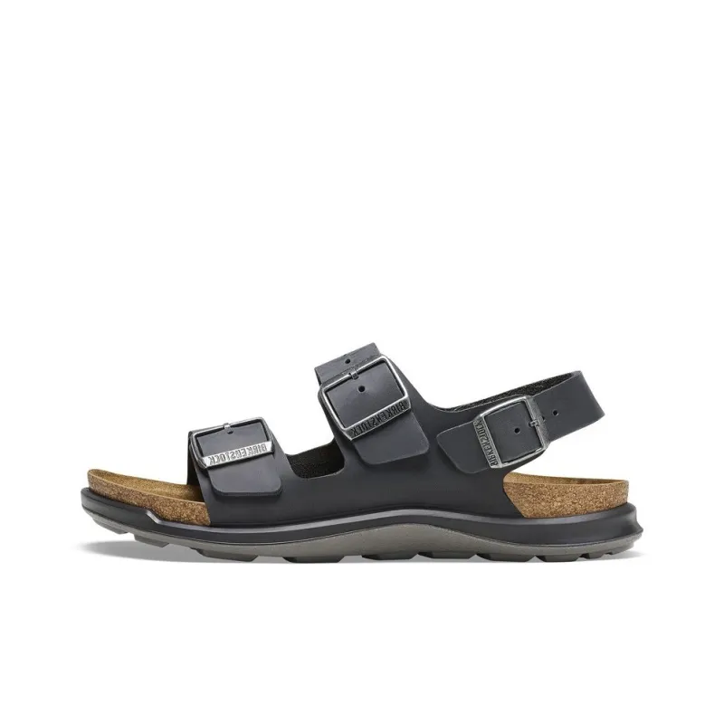 Birkenstock Milano Crosstown Beach Sandals Women's Black Narrow Fit-0