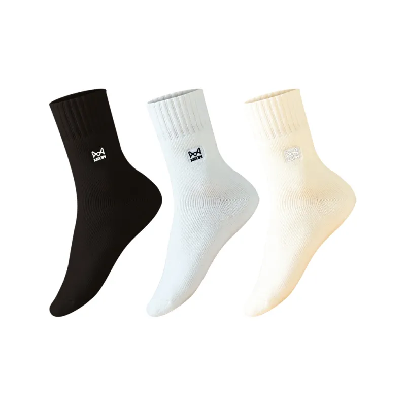MIIOW Trend Party Series Mid Calf Socks Unisex 3 Pack-0