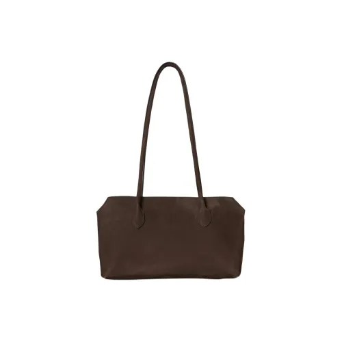 THE ROW Terrasse Calfskin Handbag, Shoulder Bag Women's Dark Mocha