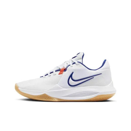 Nike Precision 6 Basketball Shoes Men Low-Top White