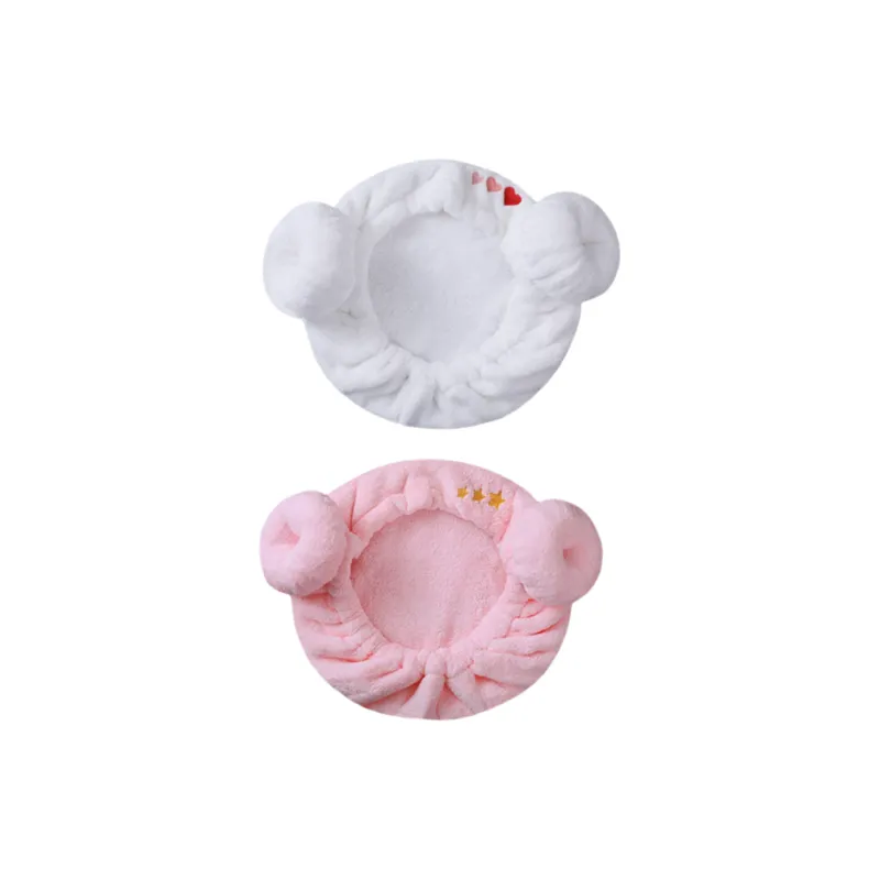 Drizzle Sheep Horn Bath Cap Solid Color-18