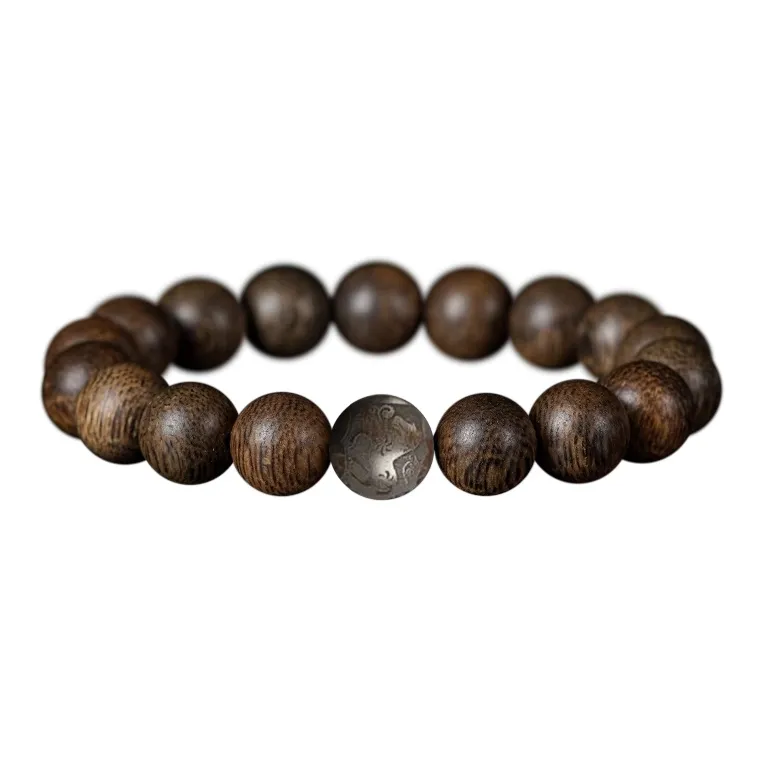 FANGYUANXIAOFU Auspicious Year Of The Snake Agarwood Bracelets Unisex-17