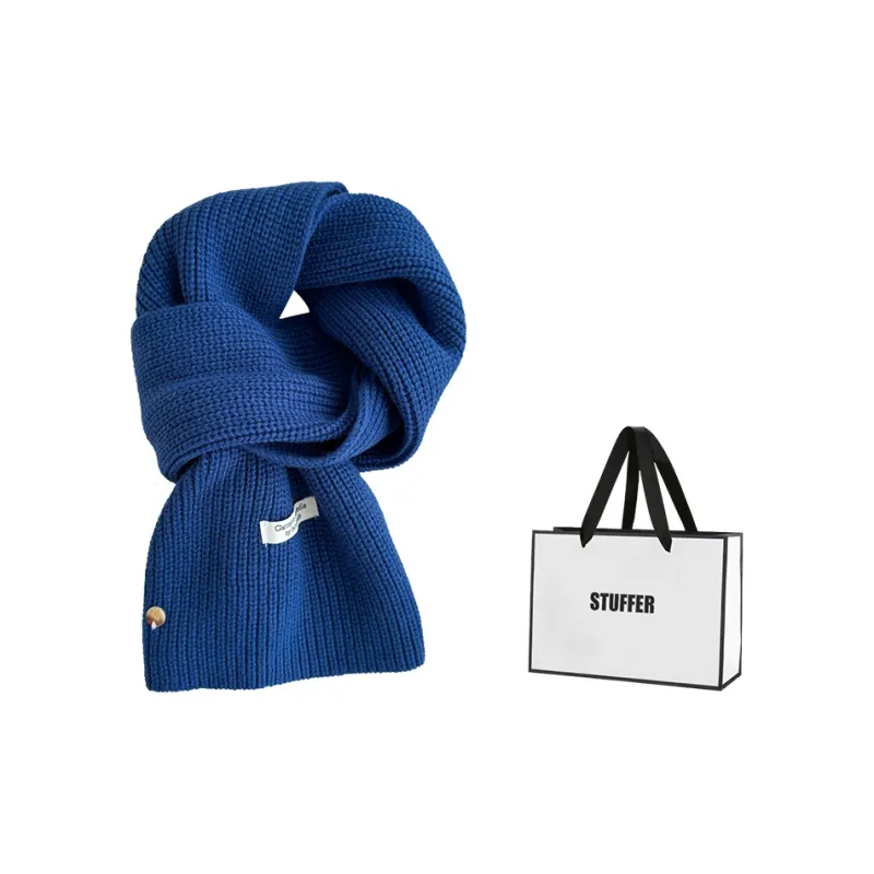 STUFFER 35% Wool Knit Scarves Unisex-4