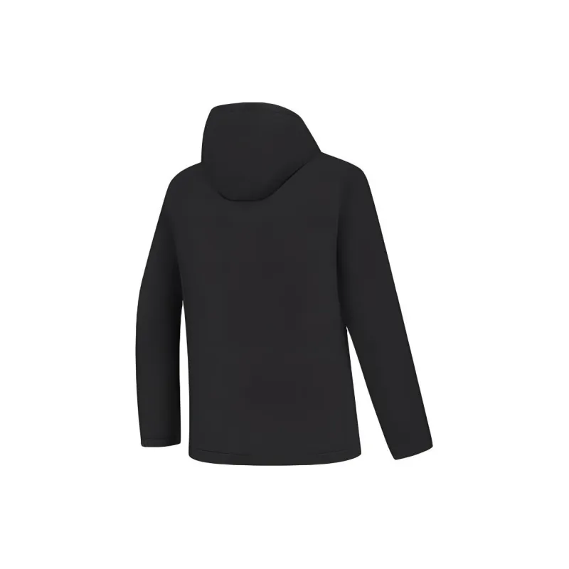QIAODAN Outdoor Sports Series Trench Coat Men's Black-1
