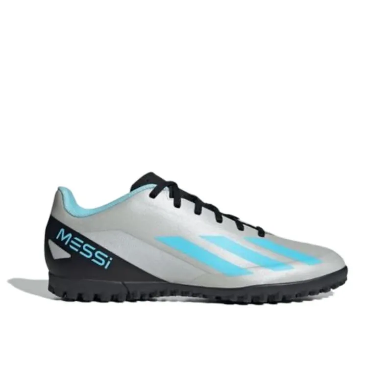 Adidas X CRAZYFAST Anti Slip Wear Resistant Soccer Shoes Men's Gray Blue-1