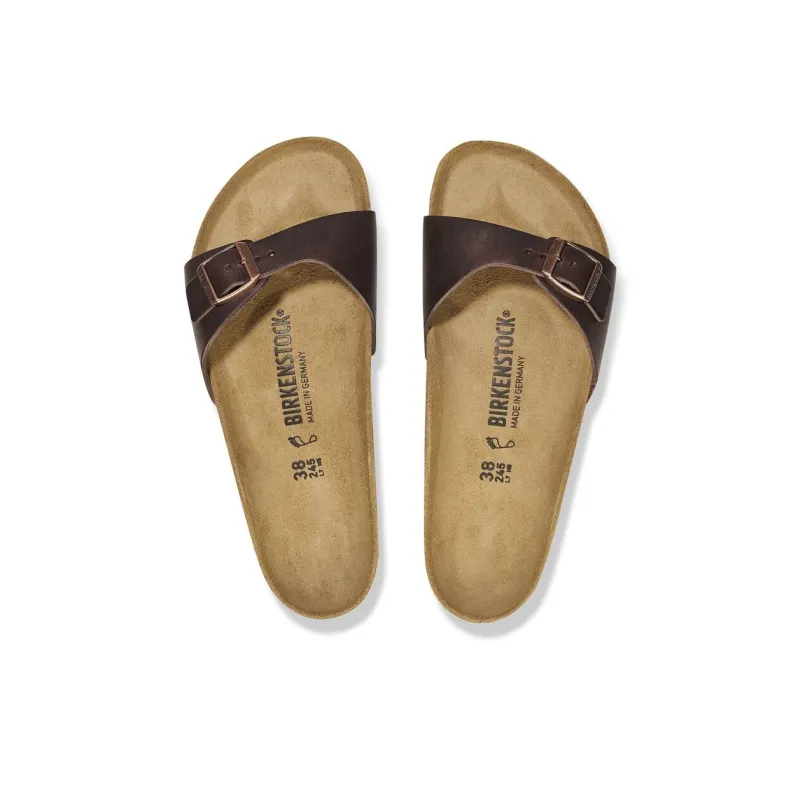 Birkenstock Madrid EVA Slip-Resistant Slide Slippers Unisex Brown Narrow Fit-3