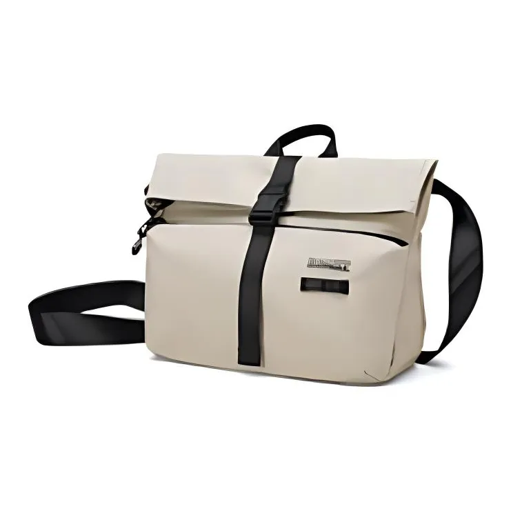 Skechers Fabric Shoulder Bag, Crossbody Bag Regular Unisex Silver Gray-3