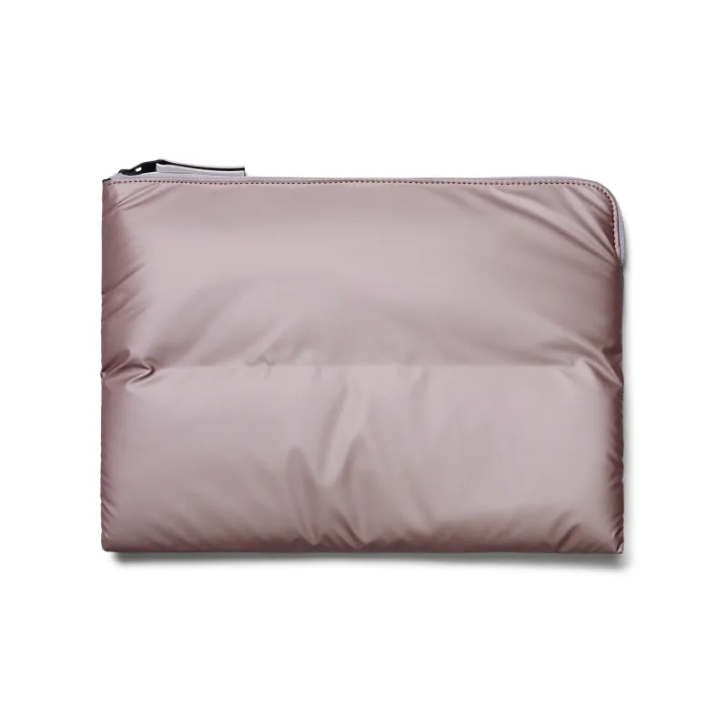 Rains Polyester Laptop Bag Regular Unisex Black/Mirror Silver/Rose Pink Gold-2