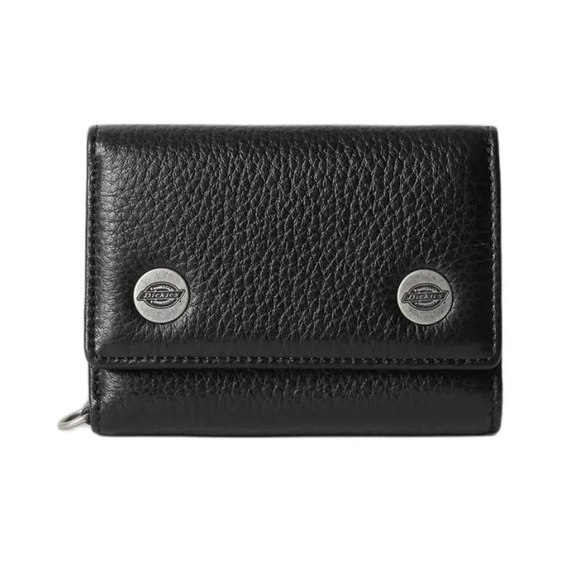 Dickies Cow Leather Wallet Regular Unisex Black-1